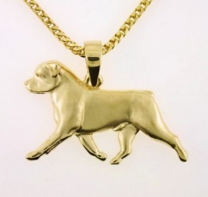 rottweiler gold jewelry